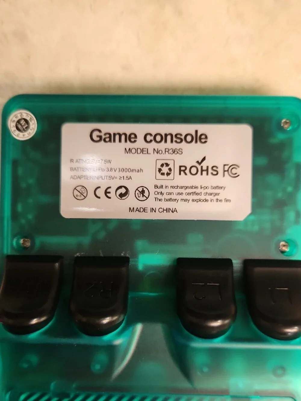 R36S Handheld Video Game Console 64GB, USB-C Charging Compact Gaming Console